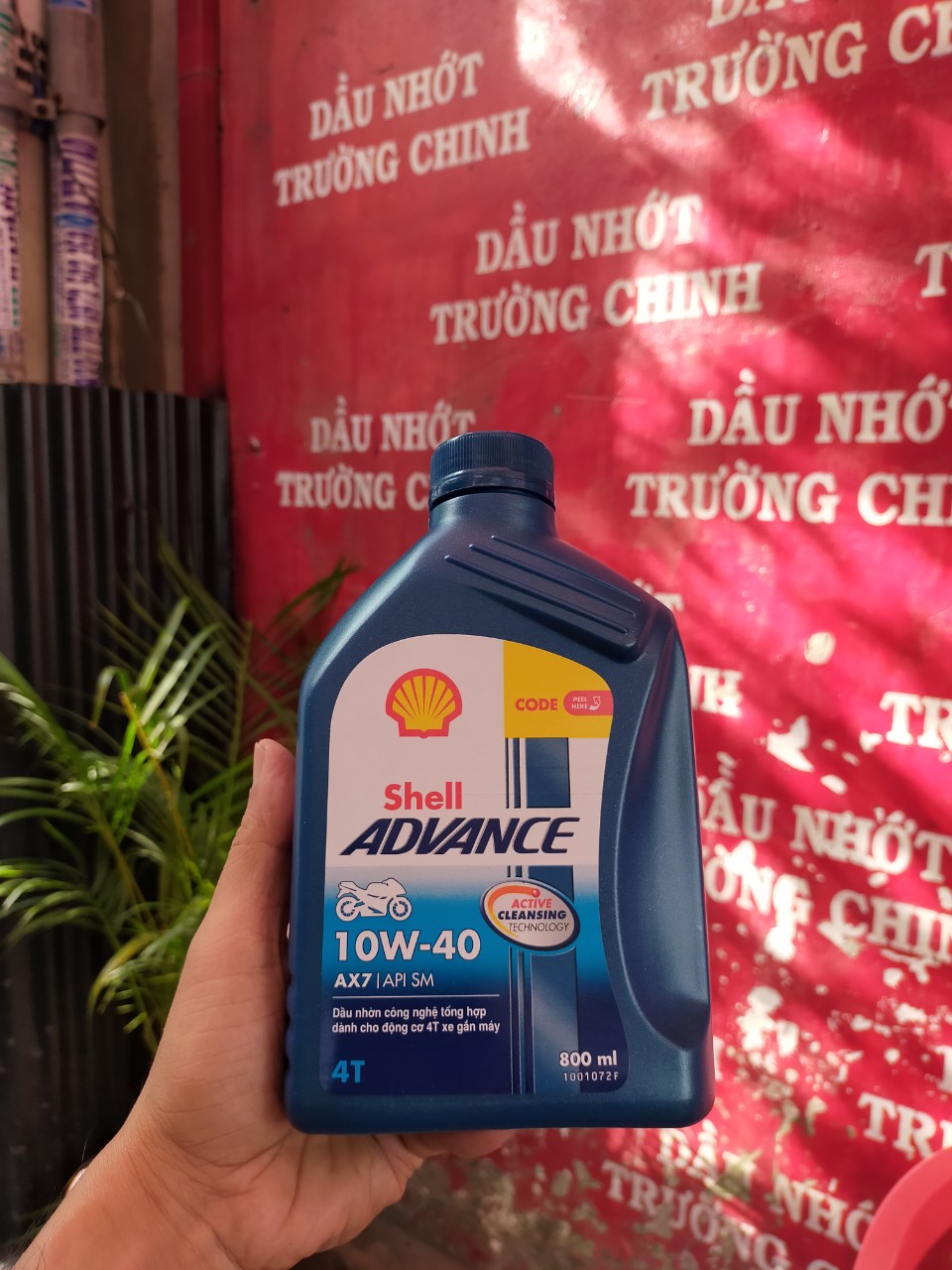Shell Advance 4T AX7 10W40 Synthetic Based dành cho xe số