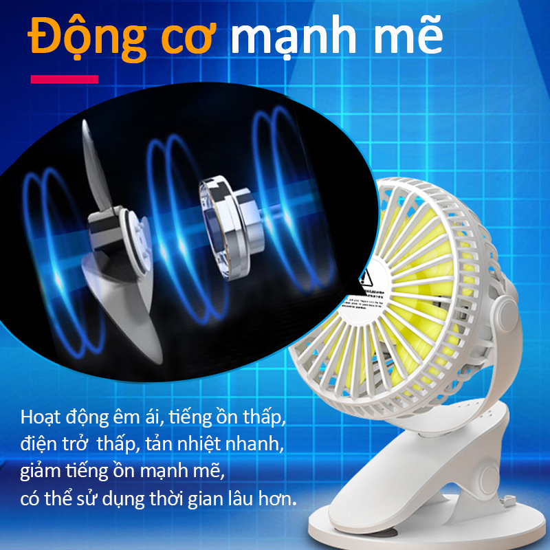 quạt mini,usb,kẹp,quạt,sạc,tai 3 tháng