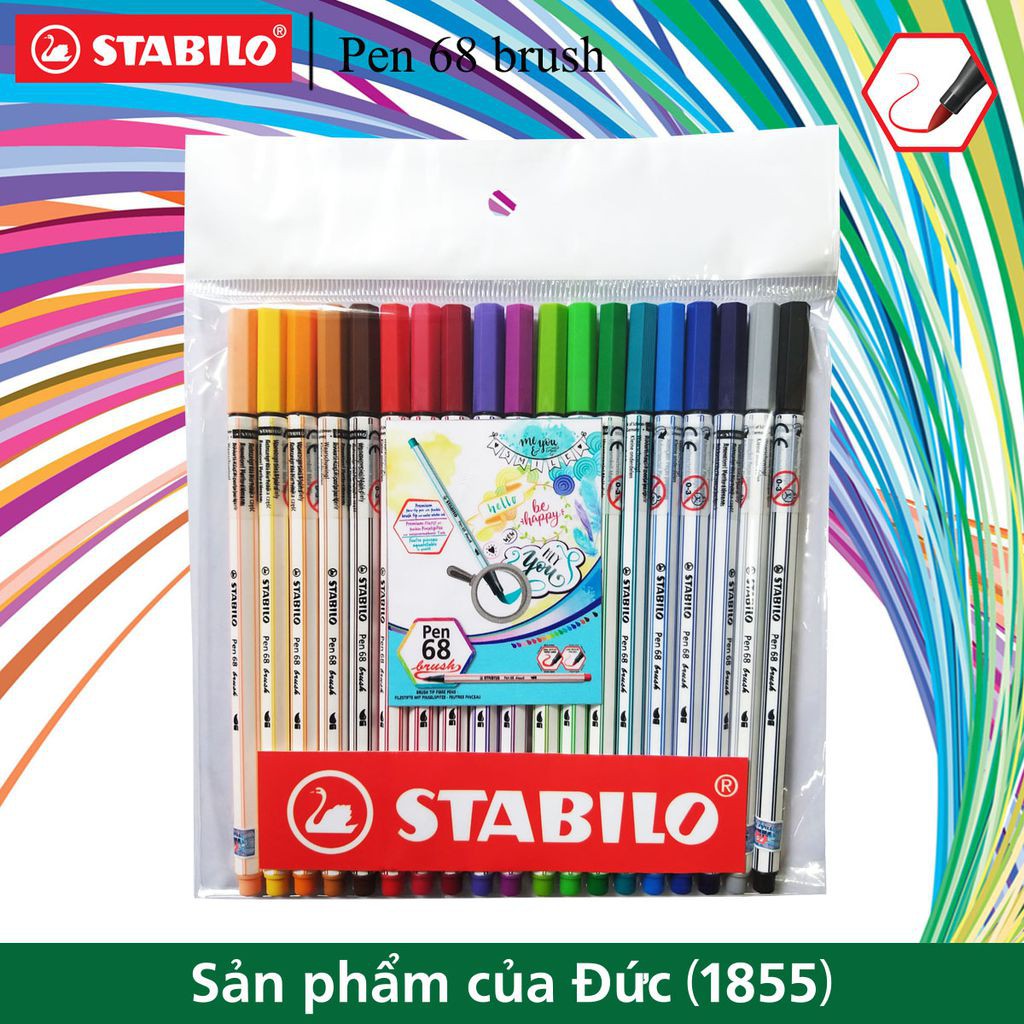 Bút lông màu STABILO Pen 68 brush PN68BR