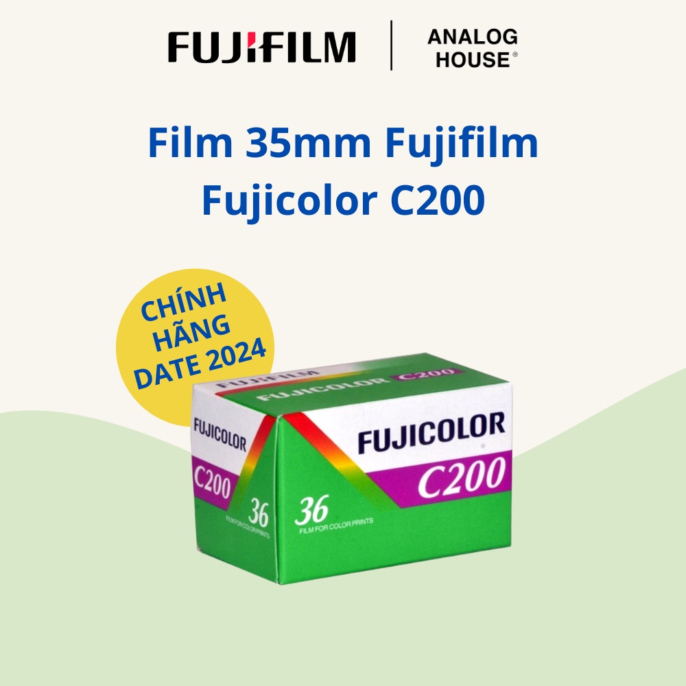 Fujifilm Fuji C200 36 kiểu Date 2024 - Film chụp ảnh Fujicolor C200 Hàng