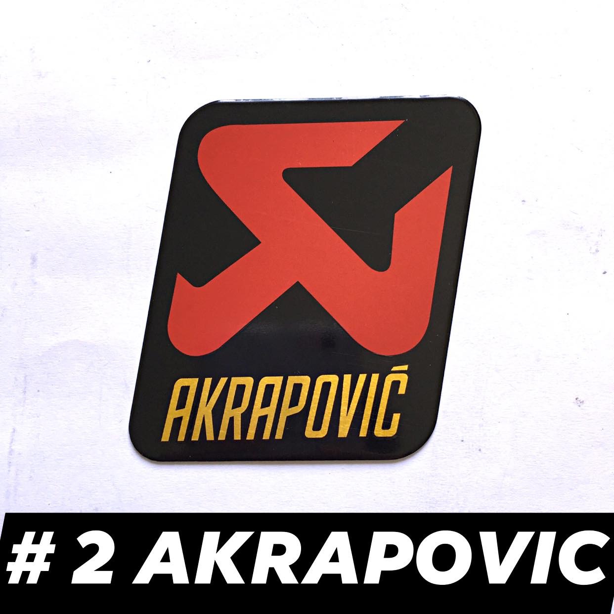 Tem nhôm dán pô xe ống xả AKRAPOVIC #2