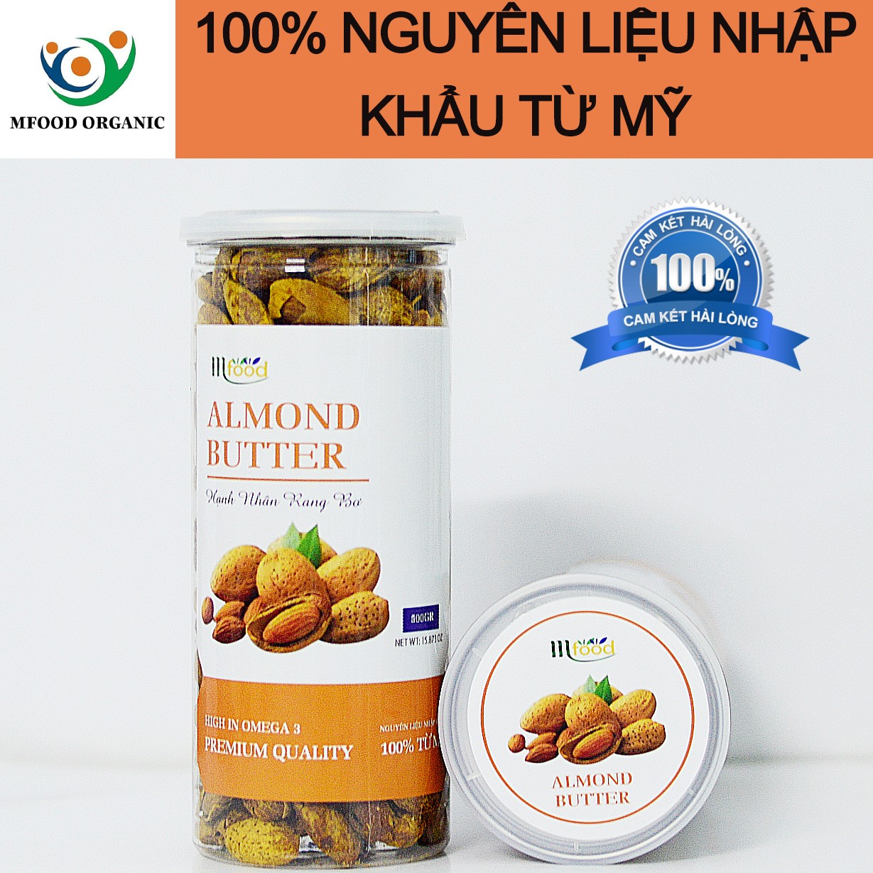 [HCM]Hạnh Nhân Rang Bơ Hũ 500g