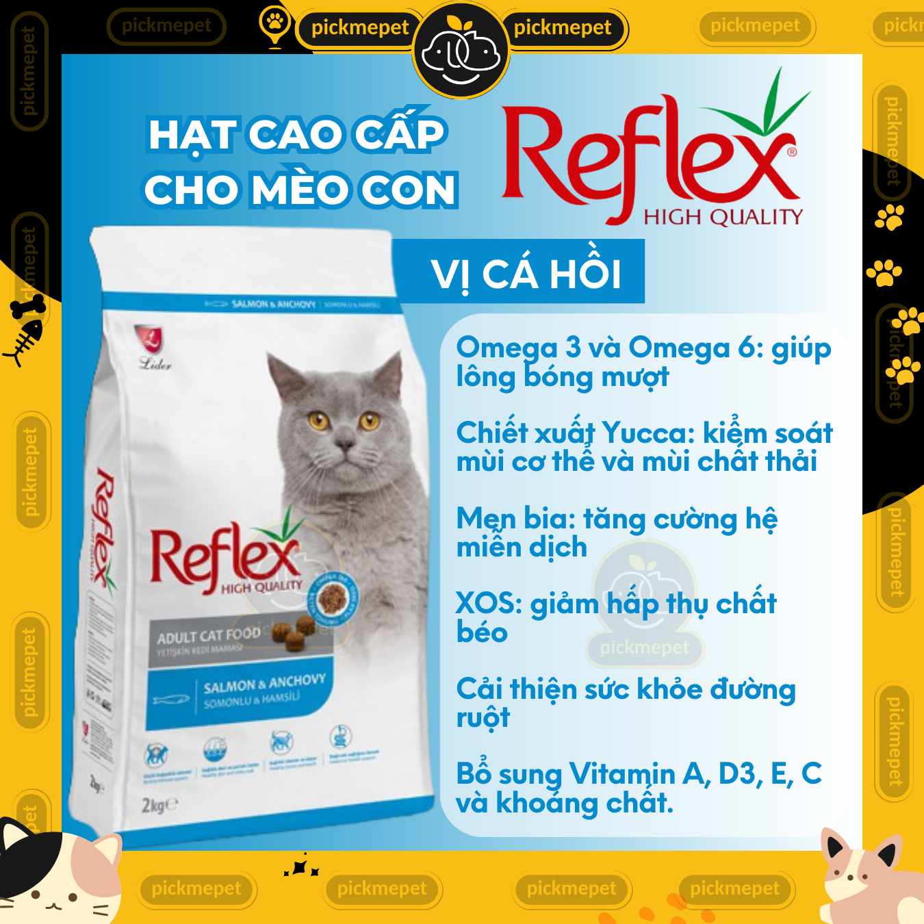 [2kg bag] Reflex Granules for Cats of All Ages, Adult Cats