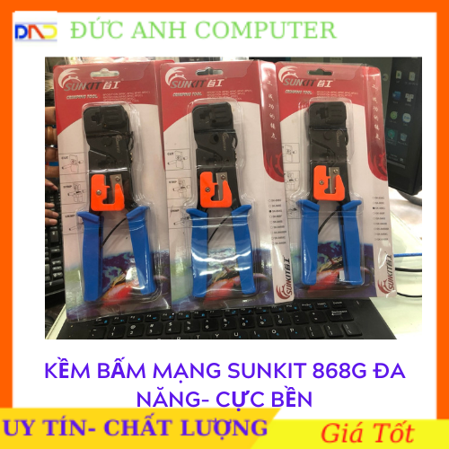 Kềm bấm mạng kềm bấm mạng loại xịn hiệu sunkit sk - 868g đa năng cực bền - kềm sunkit sk868g