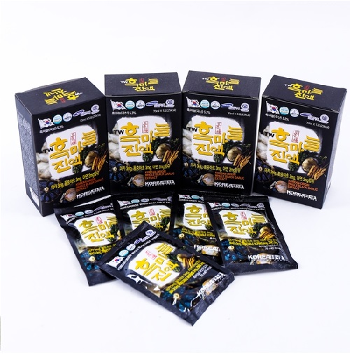 Nước Tỏi Đen Taewoong – Korean Black Garlic Extract (Hộp 30 túi x 70ml.)
