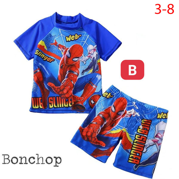 Bộ bơi Spider Man cho bé trai 2-8 tuổi