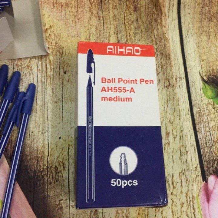 Combo 10 Bút bi xanh Aihao Radder A555