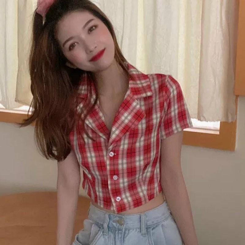 [HCM]Áo sơ mi caro cổ vest
