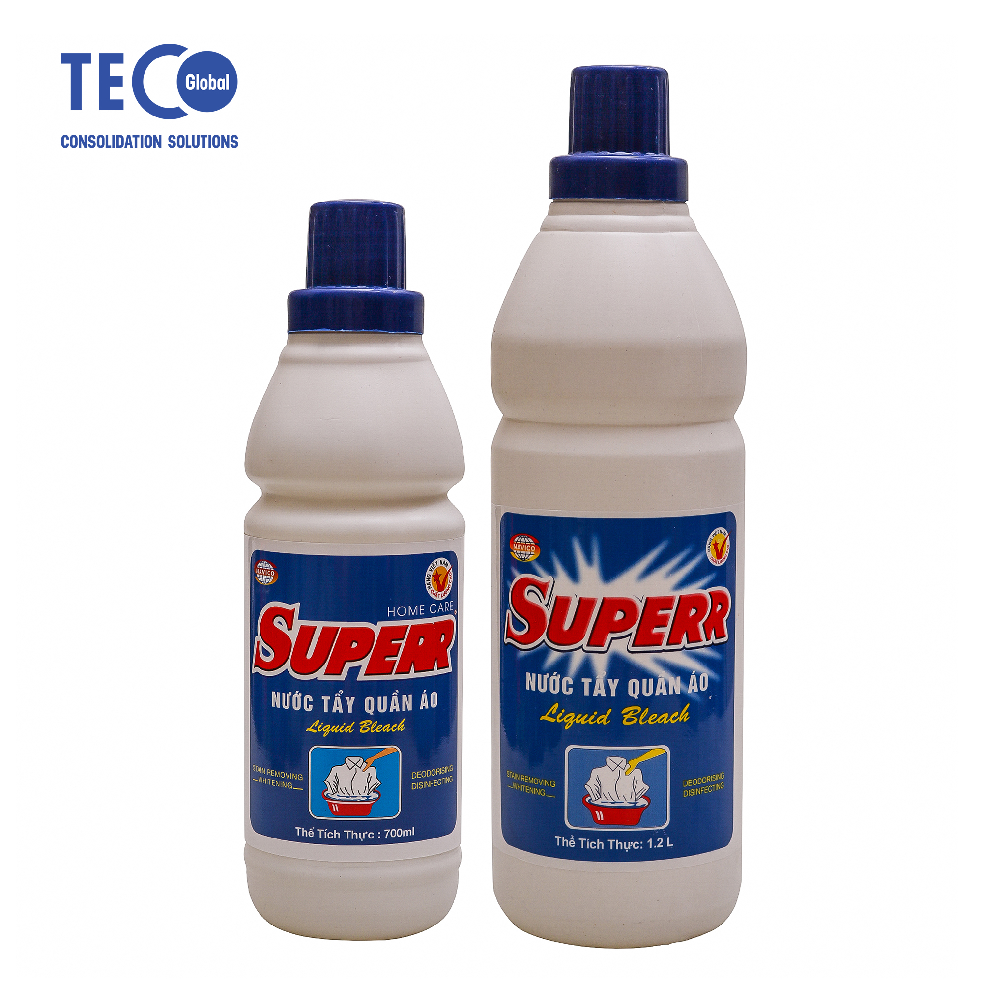 Nước tẩy quần áo Superr 450ml, siêu trắng sáng, tẩy sạch nhanh