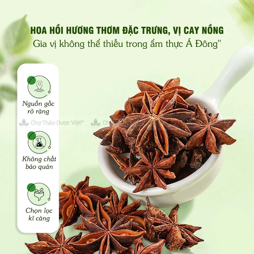Hoa hồi 500g, đại hồi, khô, thơm, gia vị tẩm ướp tự nhiên, quế, hồi, thảo quả, nguyệt quế tự chọn
