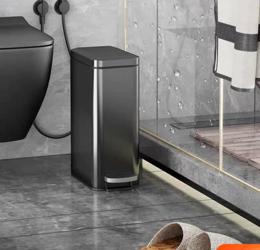 Thùng rác inox 8 lít cao cấp thùng rác nhà vệ sinh ,Thùng rác inox phòng ngủ