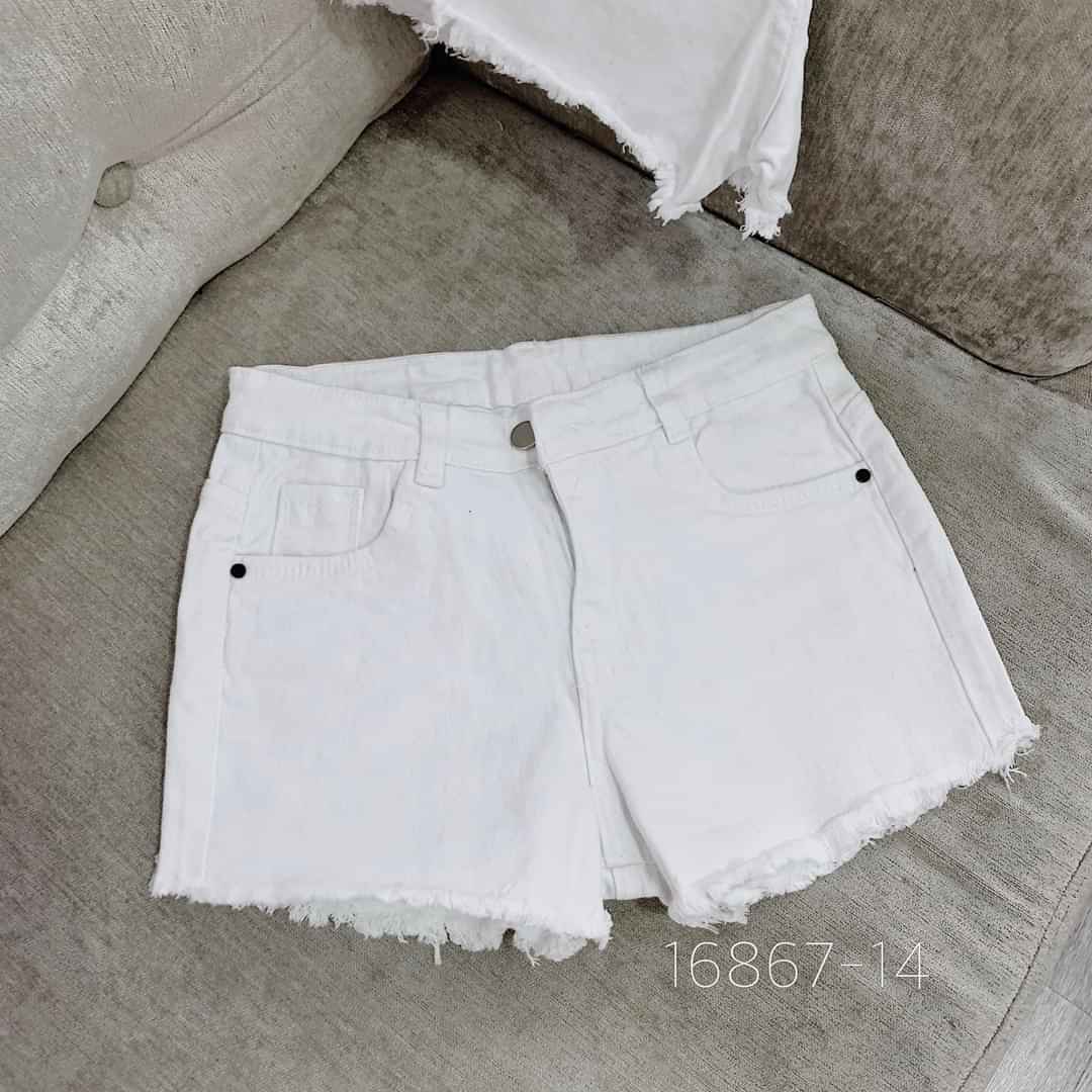 Quần short jean nữ TRẮNG TRƠN DST-1