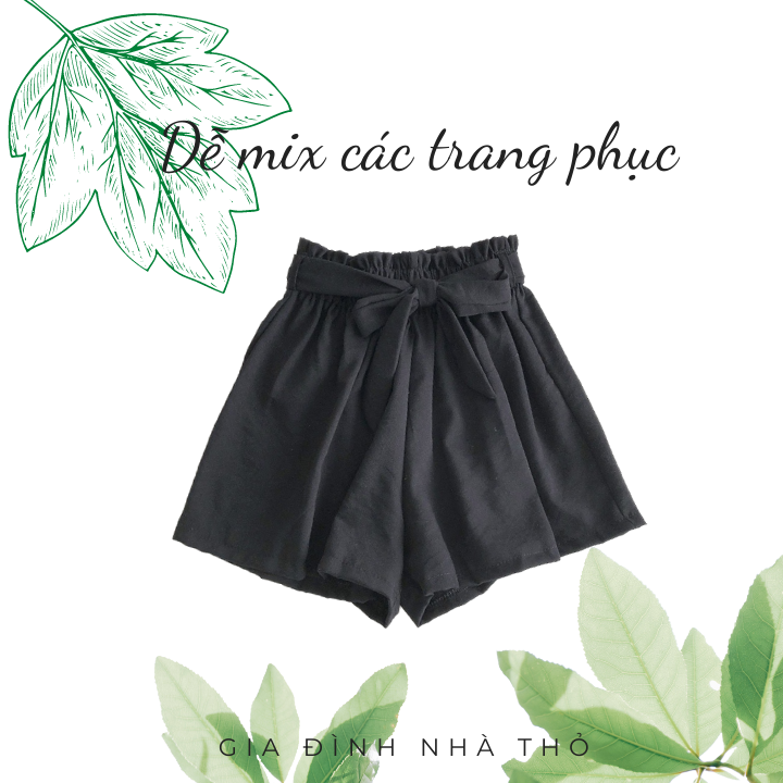 30-52kg Quần đùi đũi cho nữ, bé gái size đại