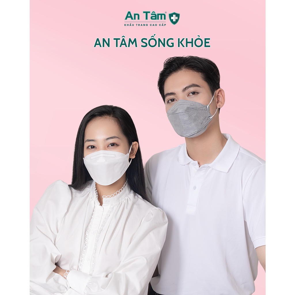 Thùng 100 cái - Khẩu trang y tế 4D KF94 Hàn Quốc Chính Hãng AN TÂM