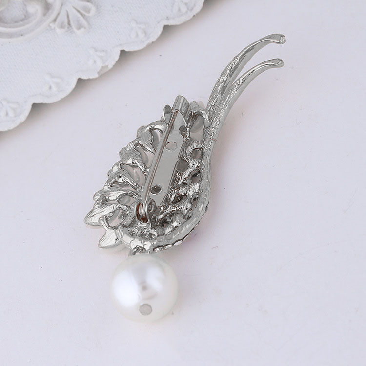 Trâm Cài Áo Nữ Đính Đá Hình Cánh Hạc TCA01 – Màu Xanh