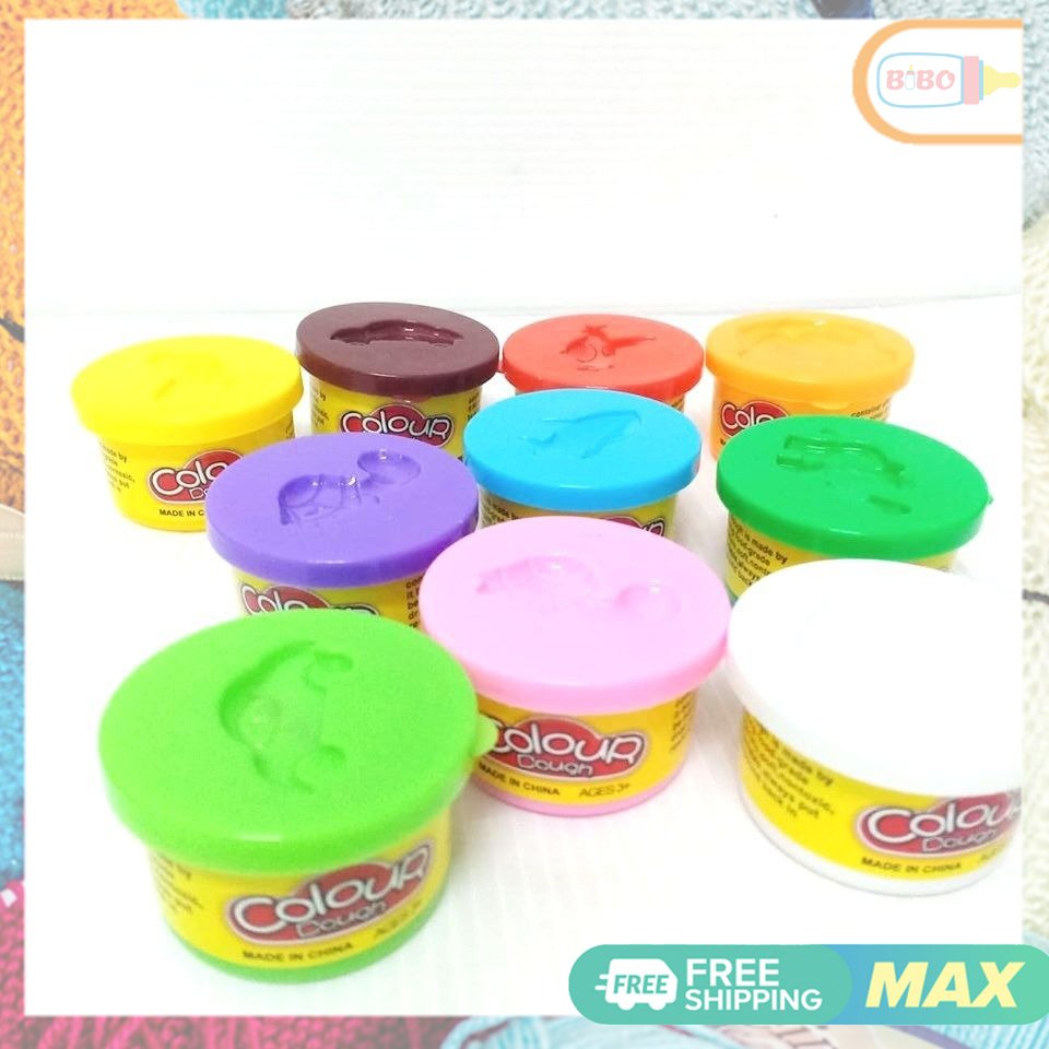 Lốc 5hũ đất nặn 5màu khác nhau - đồ chơi đất nặn