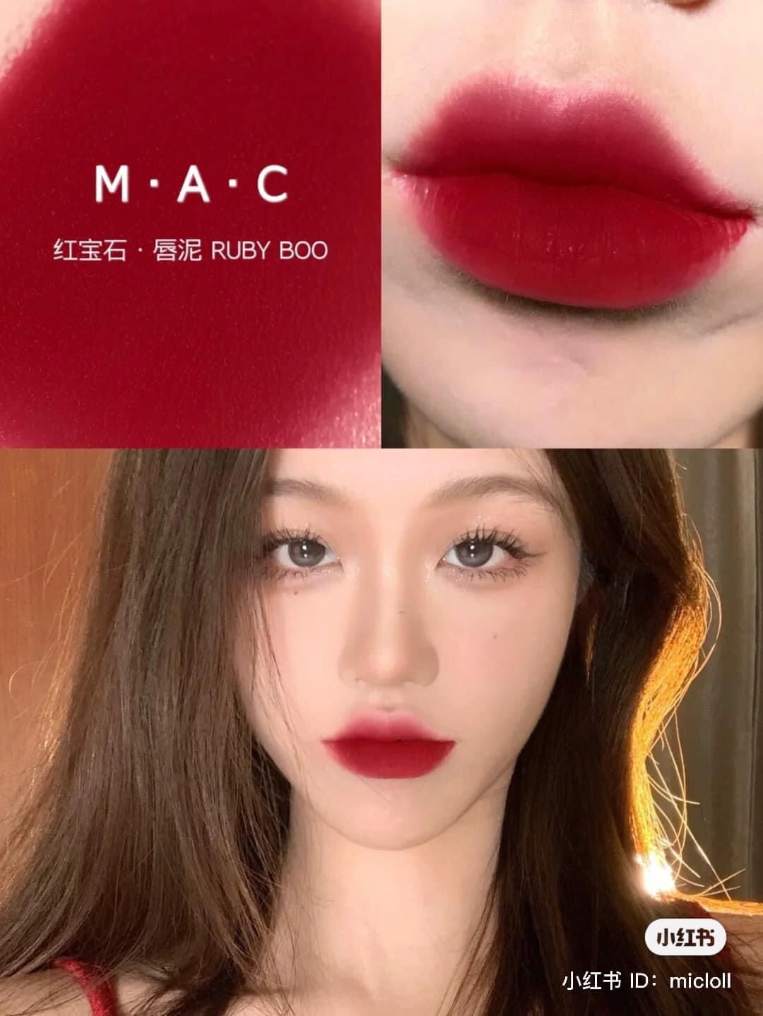 [FreeShip Max] - Son Ma.c Retro Matte màu Ruby Woo 707 (Đỏ Ruby) - Kiss cosmetics