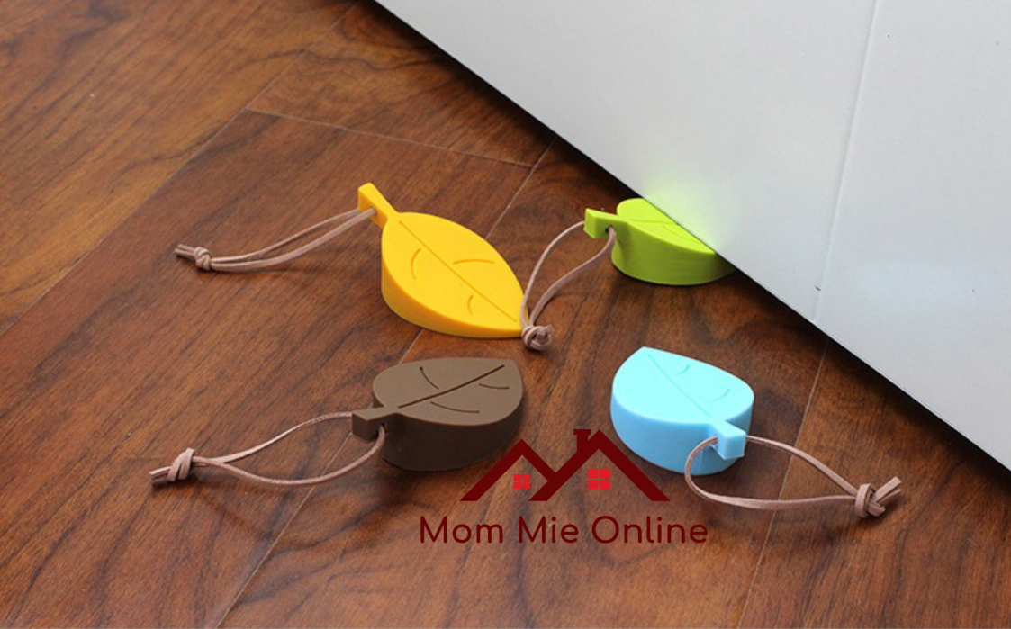 [HCM]Chèn chân cửa tránh va đập hình chiếc lá - K006