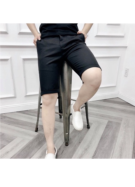 Quần short tây nam co dãn body t09