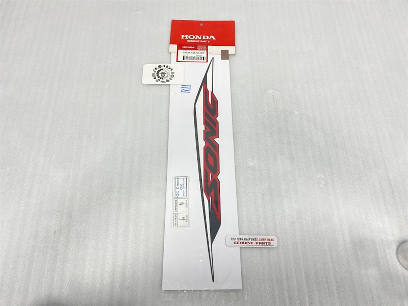 Bộ tem SONIC 150 ĐEN NHÁM 2021 (MÂM ĐEN) nhập Honda Indo