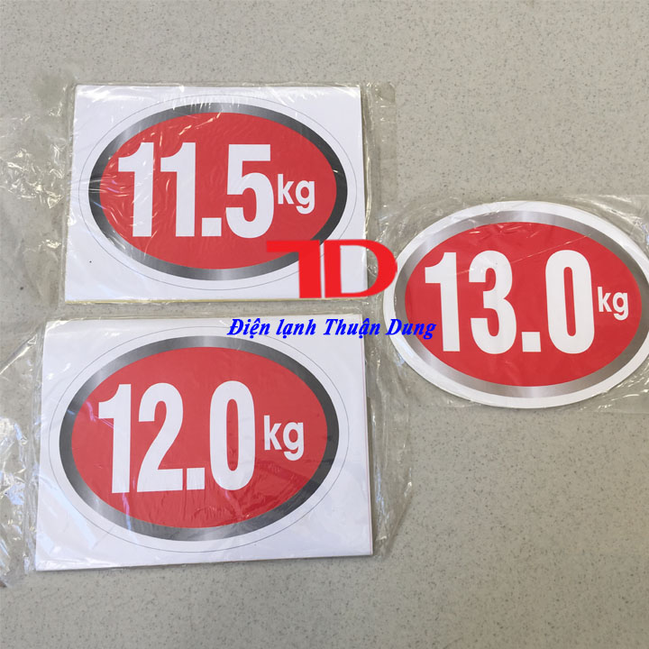 Tem dán trang trí Máy Giặt loại 8.5KG
