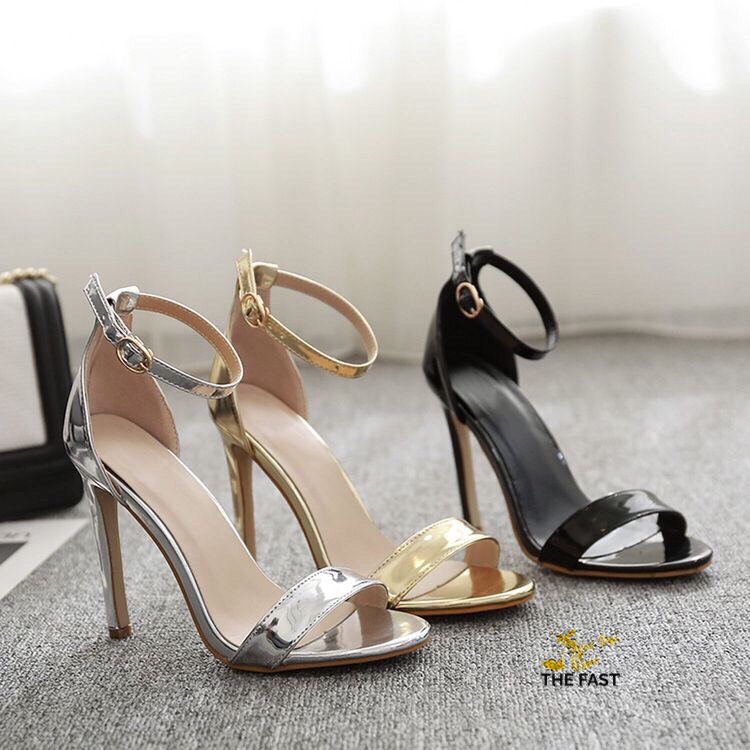 giày sandal nữ cao gót bản ngang mới NĐ144