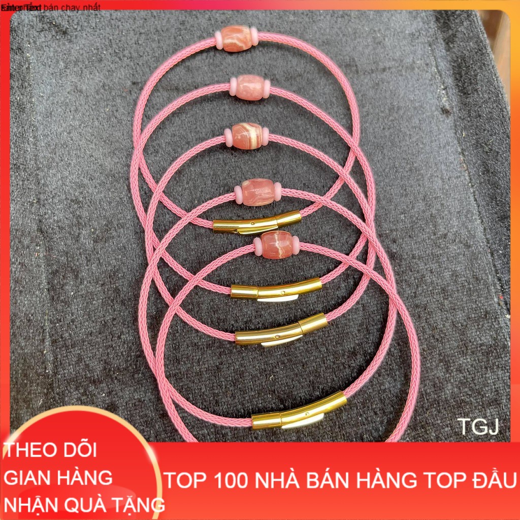 Vòng tay charm lu thống đào hoa thiên nhiên