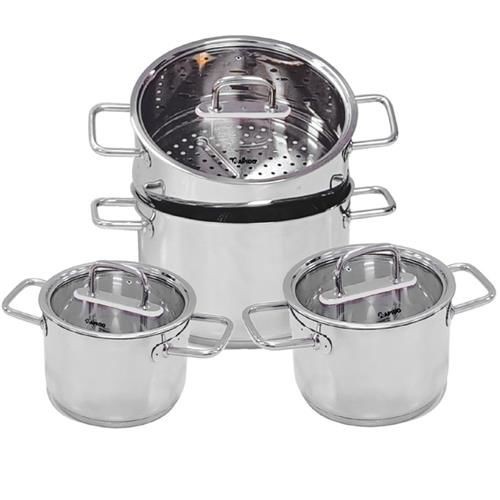 [HCM][Trả góp 0%]Bộ nồi hấp Rapido RK162024S
