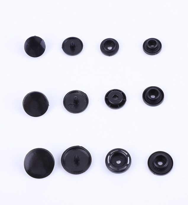 Combo 100 bộ cúc bấm nhựa 4 chi tiết, nhiều kích cỡ 10mm, 12mm, 14mm
