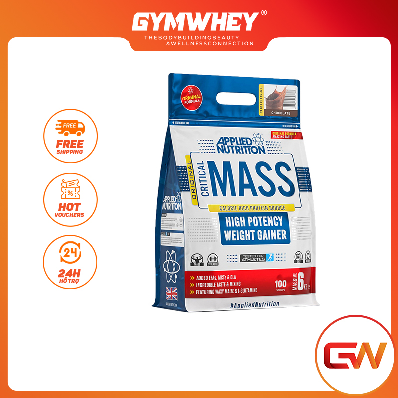 Gw sample túi dùng thử sữa dinh dưỡng tăng cân nhanh cho người gầy applied nutrition original critical mass