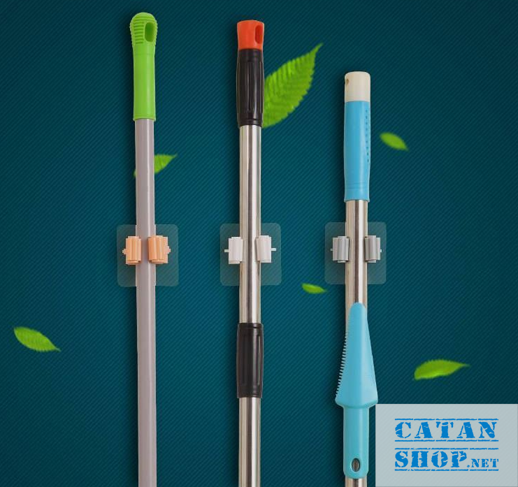 Hook hanging broom wall stickers, mounted mops super stick smart gd328-treochoi