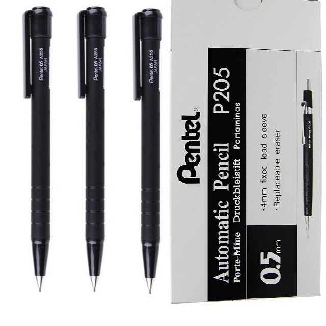 Bút chì bấm Pentel 0.5mm A255 Japan [Chính hãng]