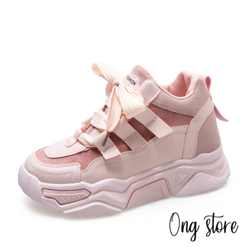 (dây to) Giày thể thao nữ giày sneaker nữ đế sóng hot 2018 giá rẻ