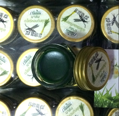 Cao bôi muỗi đốt côn trùng cắn Thái Lan 10g Cao Sả Chống Côn Trùng Đốt Green Herb (Citronella Essence Balm)