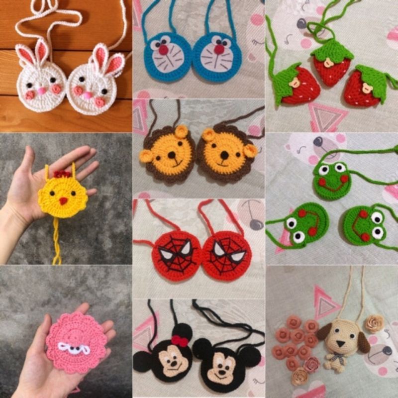 [ Hàng Sẵn ] Sỉ 10 túi đựng tỏi hanmade cho bé