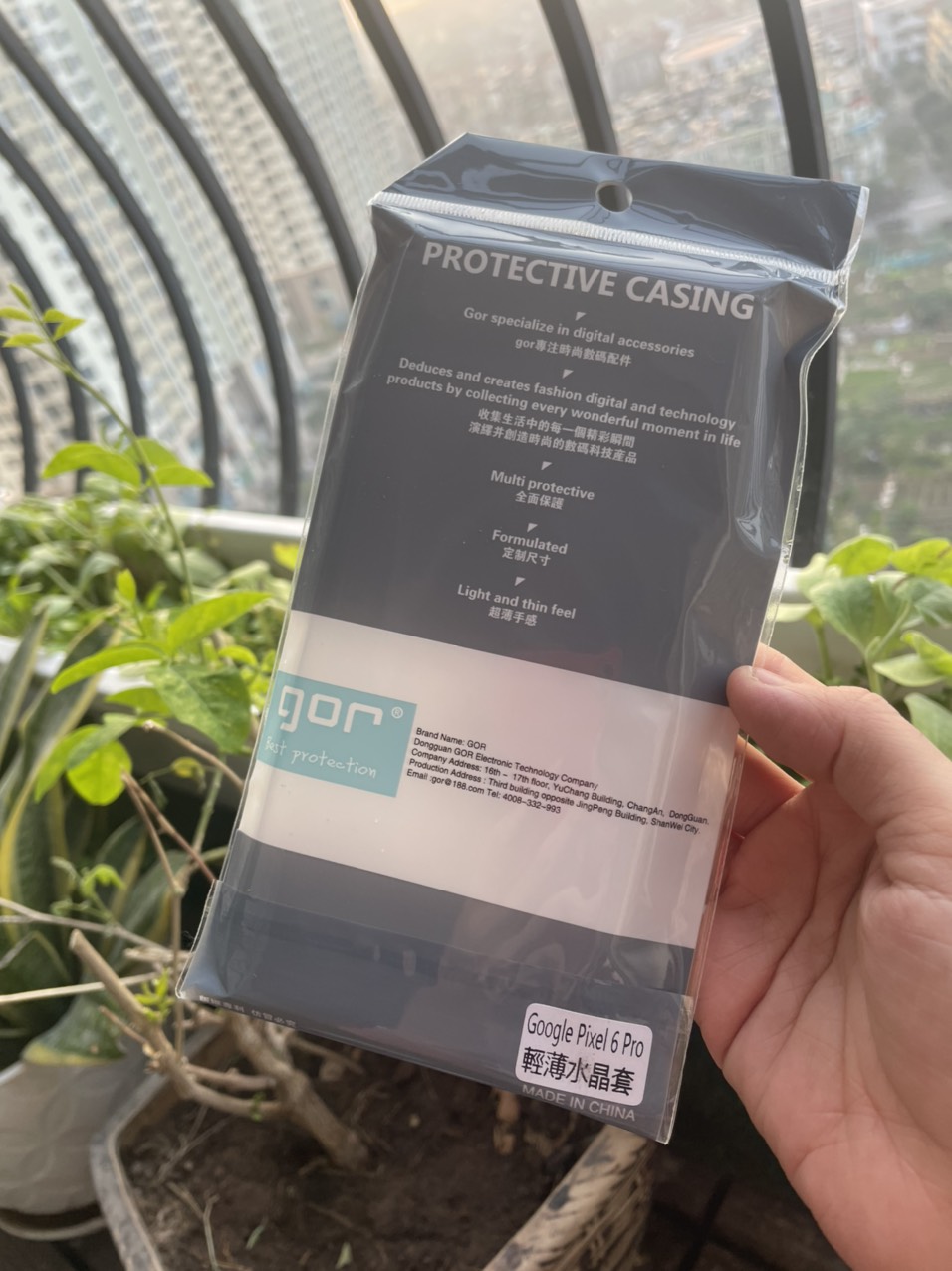Ốp silicon GOR cho Google Pixel 6 Pro - dẻo trong suốt khoét mắt Camera