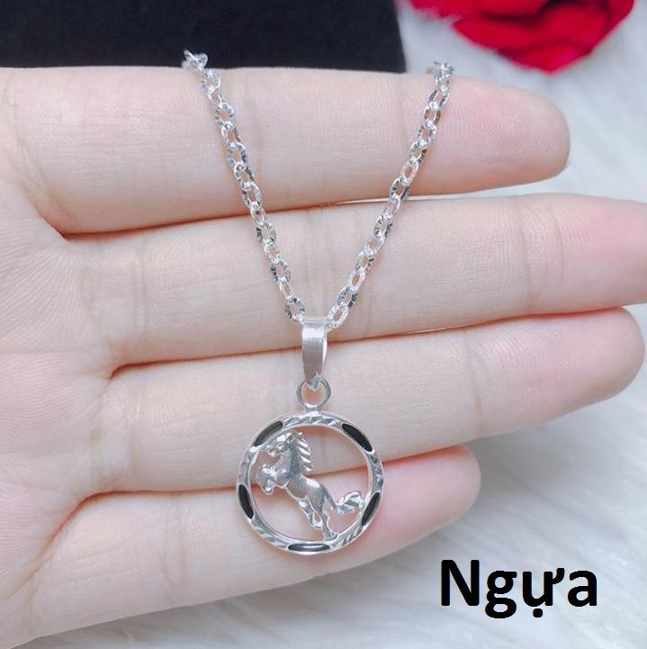 Mặt dây chuyền bạc hình Con Chuột (không dây)