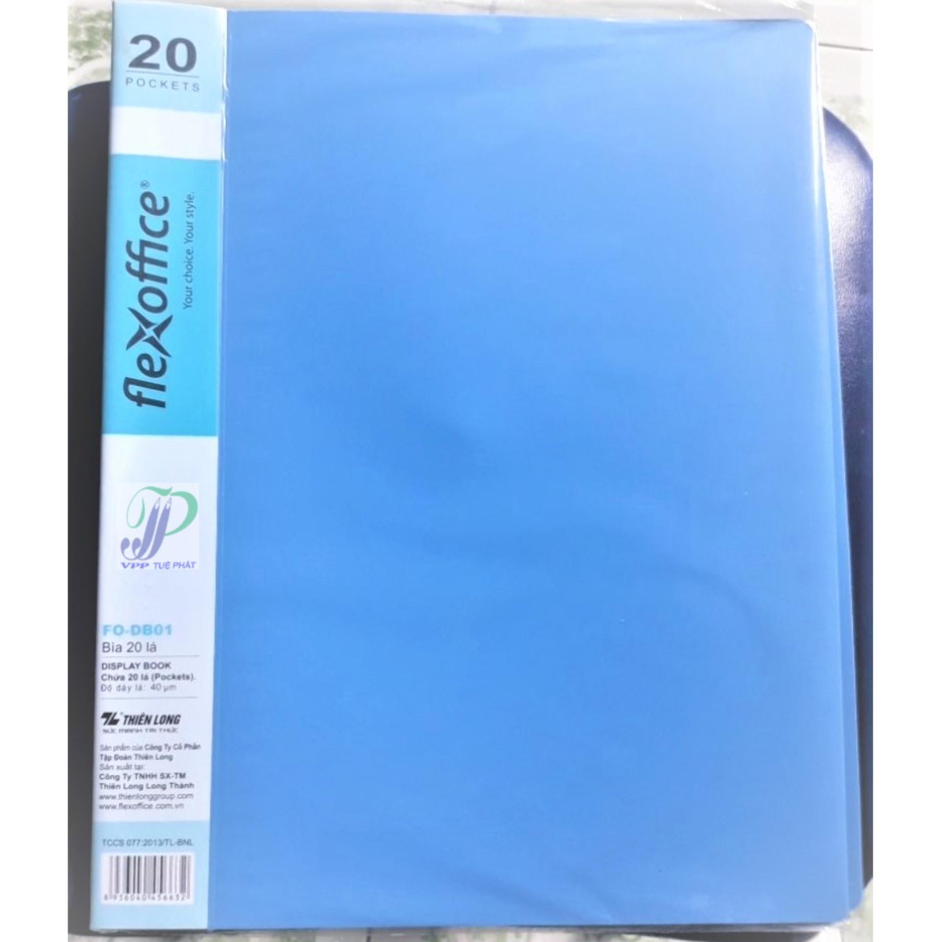 [HCM]Bìa nhựa 20-40-60-80-100 lá Thiên Long FO DB
