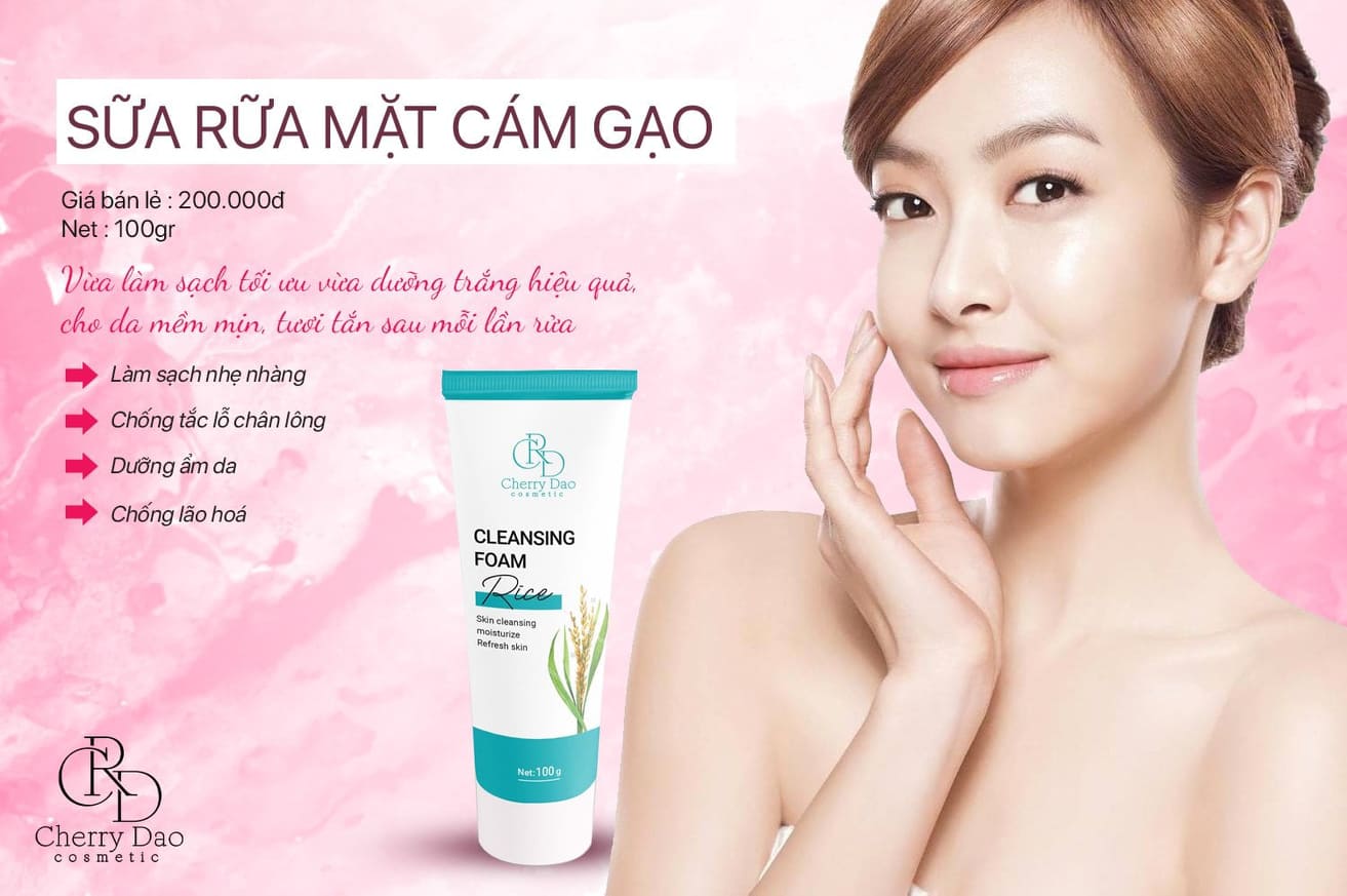 Sửa Rửa Mặt cám Gạo CRD