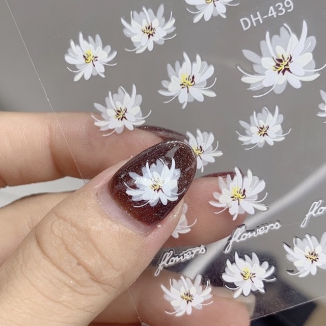 Stick dán móng siêu xinh nhiều mẫu và stick hoa lụa làm nail