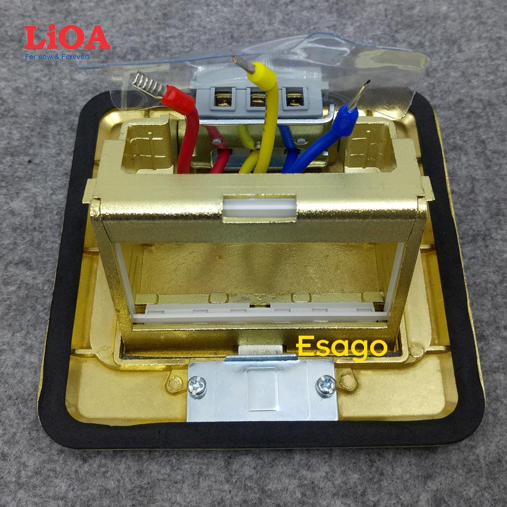 Ổ cắm âm sàn loại vuông LiOA