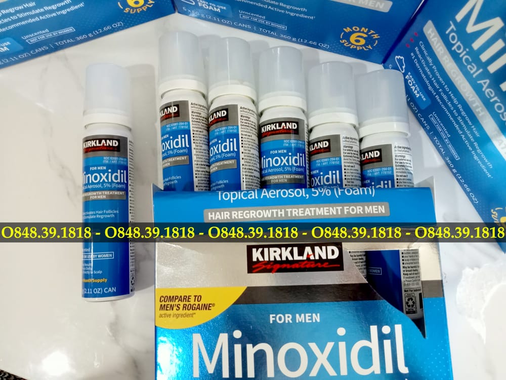 [HCM]Minoxidil 5% Bọt Mọc Râu Nhanh + Biotin 10000mcg