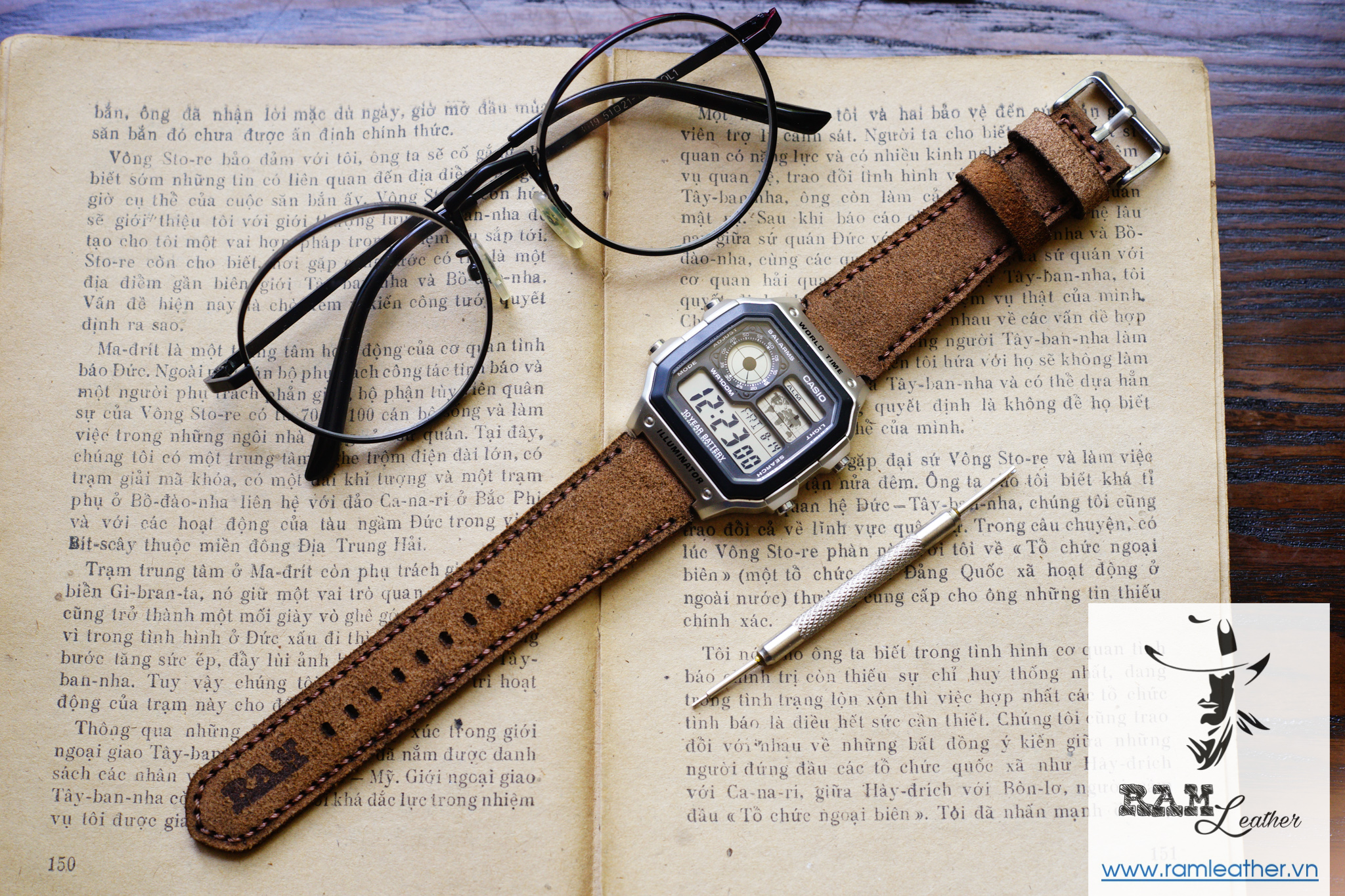 WATCH STRAPS DOUBLE COW LEATHER REAL