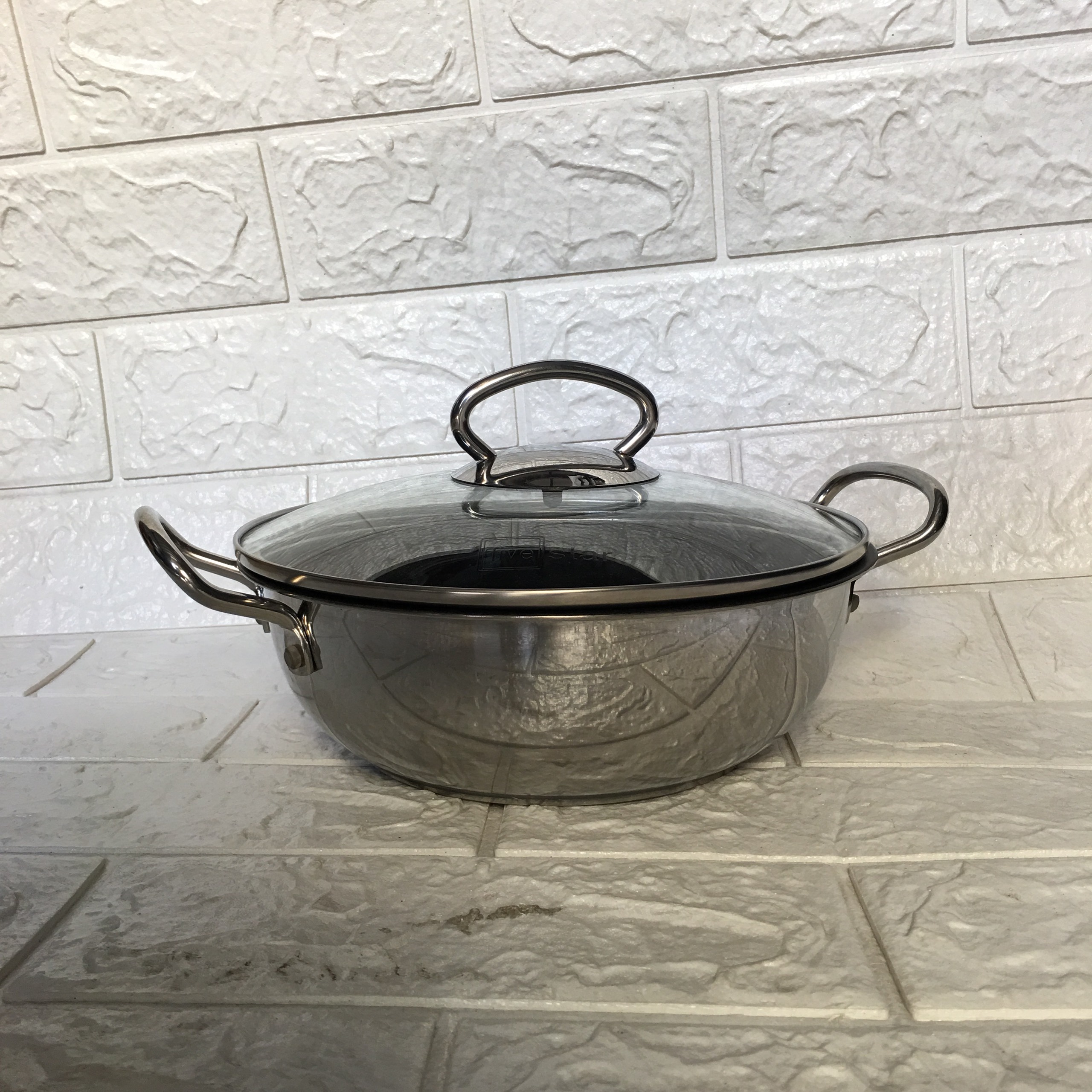 Chảo 3 đáy-Five star - Size 20cm - 2 quai