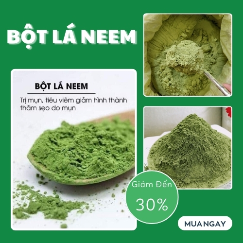 [Hàng mới về] Bột lá neem ấn độ nguyên chất 200g - Sản phẩm chuyên dùng để làm đẹp