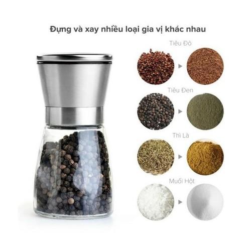 [HOÀN TIỀN 10%][COMBO 3]LỌ XAY TIÊU INNOX CAO CẤP