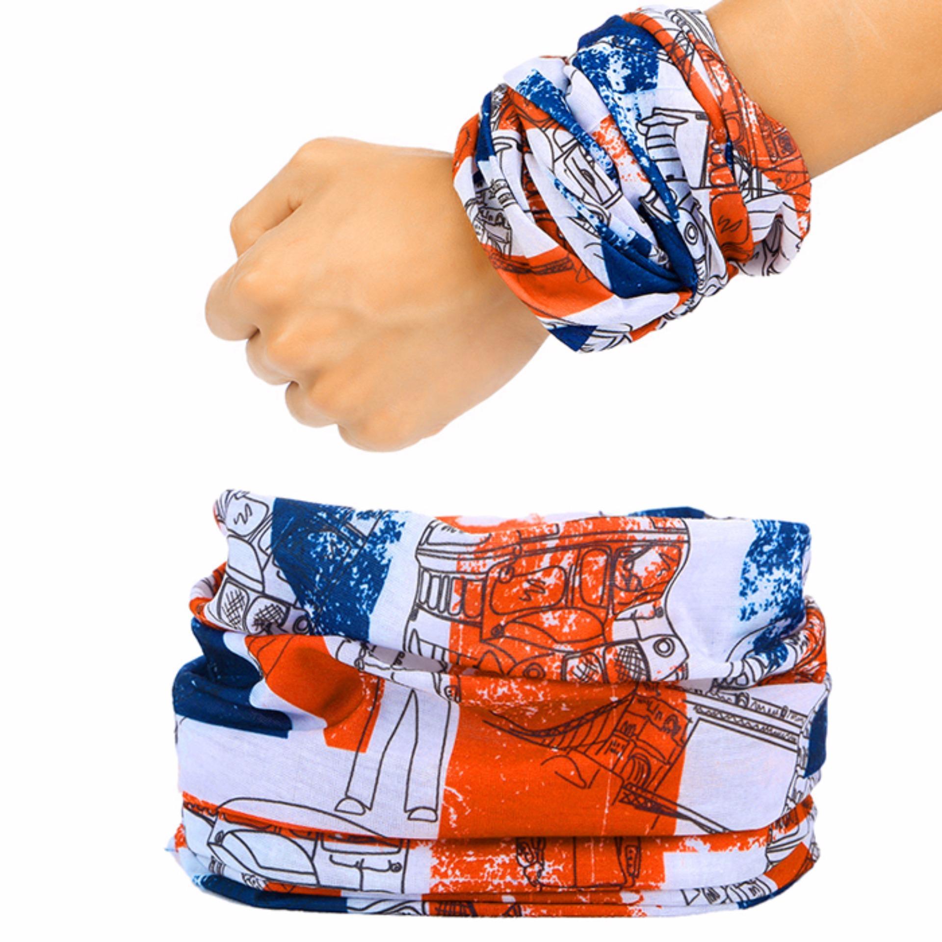 Bộ 2 khăn phượt đa năng đen và cờ nước anh