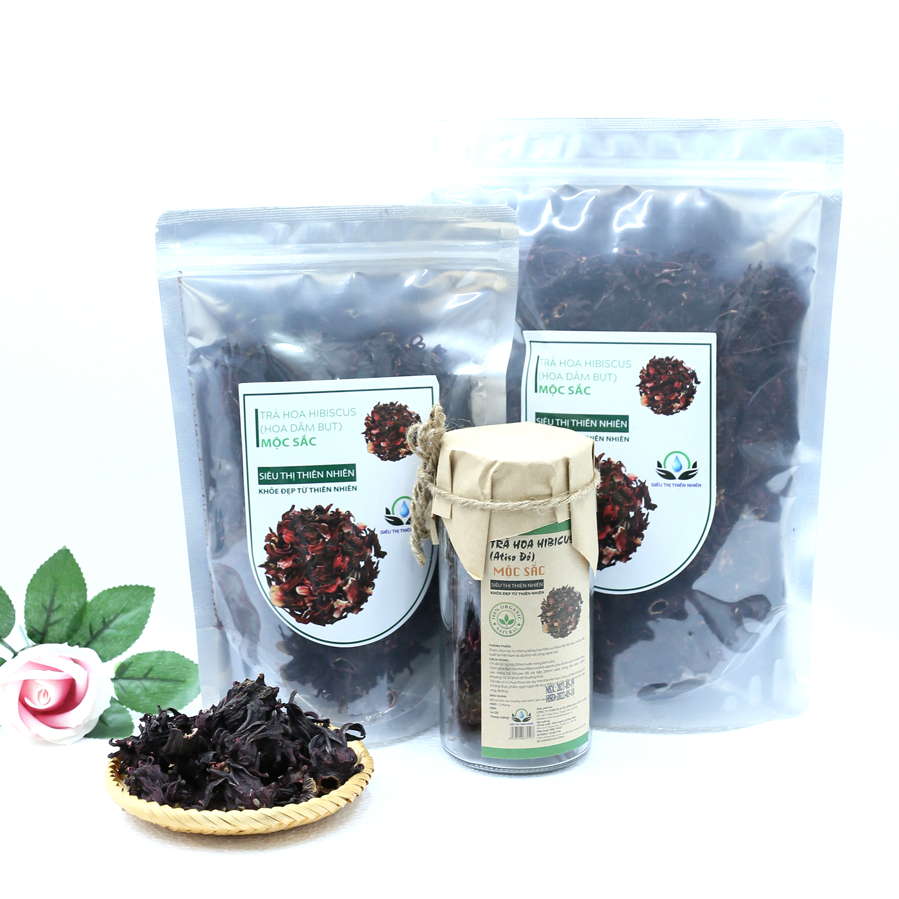 Trà hoa dâm bụt (hibicus) Mộc Sắc gói 200g