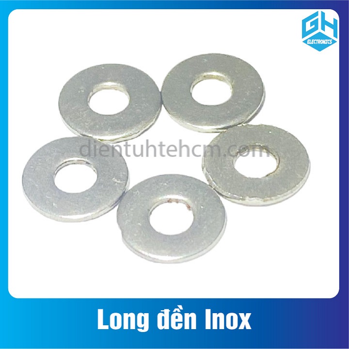 COMBO 50 con long đền Inox m3,m4,m5,m6,m8(chất inox 201)