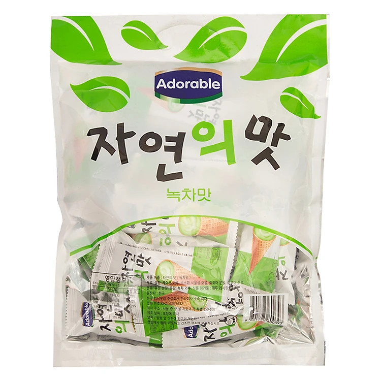 Bánh Ốc Quế Vị Trà Xanh Adorable (300g) (có 3 vị Dâu, Trà xanh, Cà Phê)
